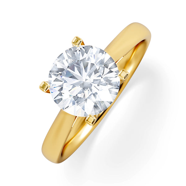 2 Carat Diamond Engagement Ring Grace Lab F/VS1 IGI Certified 18K Gold