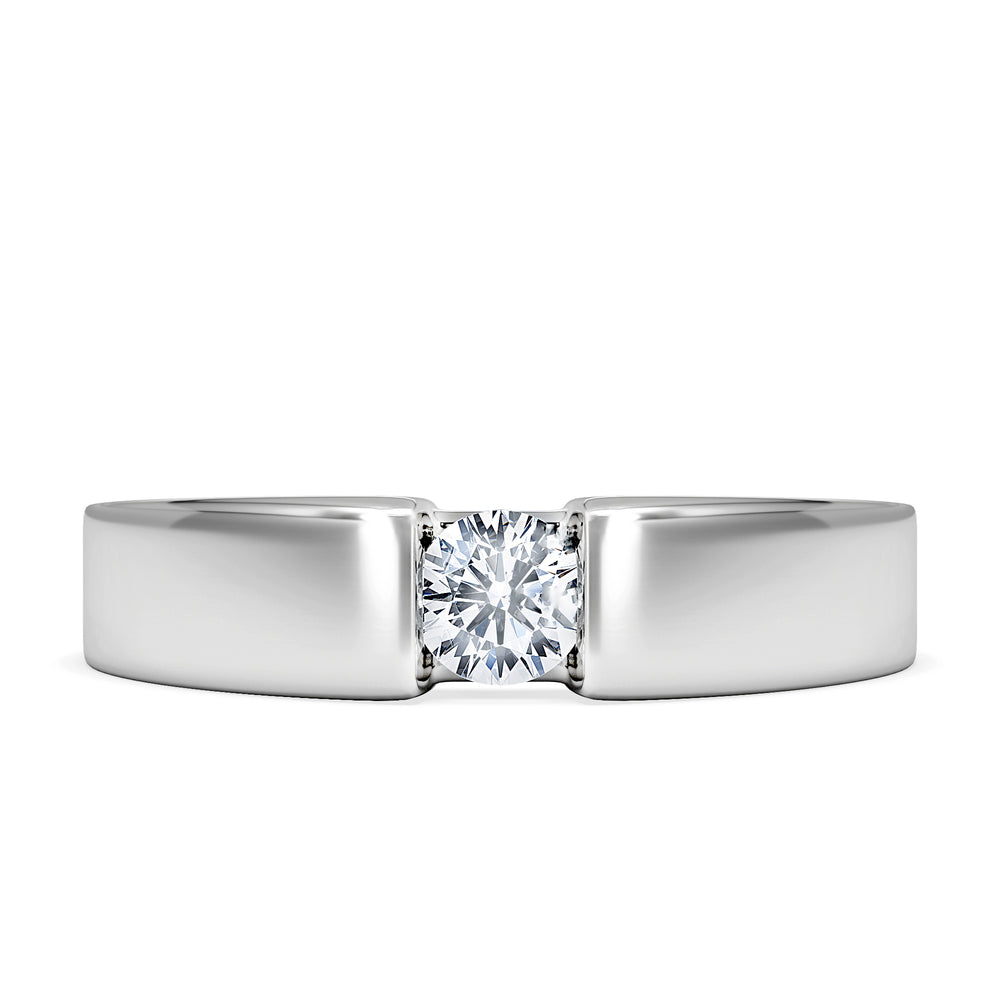 Certified Jessica 18K White Gold Diamond Engagement Ring 0.25CT