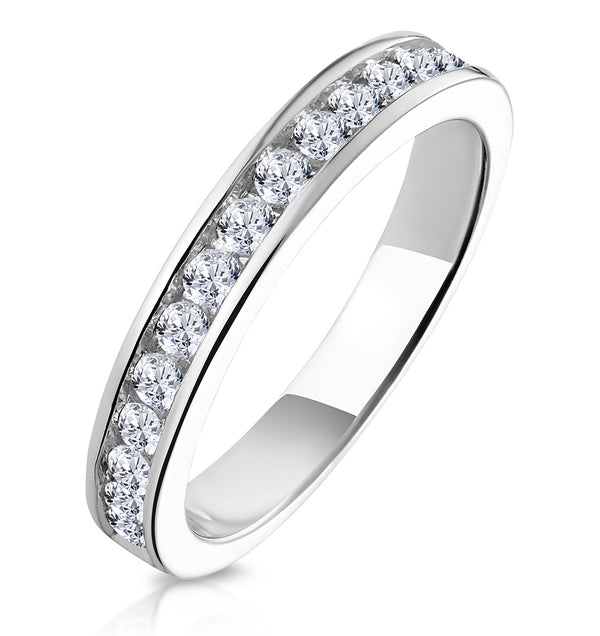 Alexa Matching Wedding Band 0.55ct H/Si Diamond in 18K White Gold