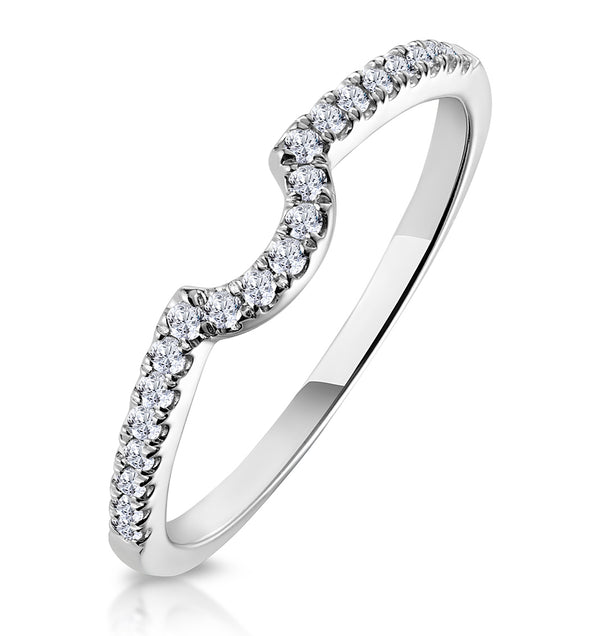 Nova Matching Wedding Band 0.20ct H/Si Diamond in 18K White Gold