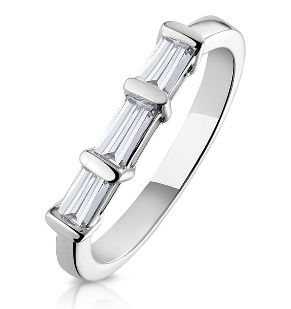 Galina Matching Wedding Band 0..40ct H/Si Diamond in 18K White Gold