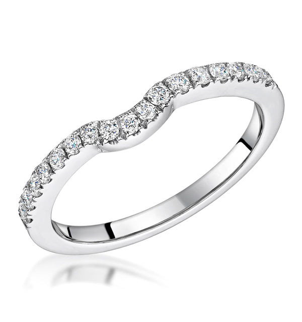 Carly Matching 2mm Wedding Band 0.25ct H/Si Diamonds in Platinum