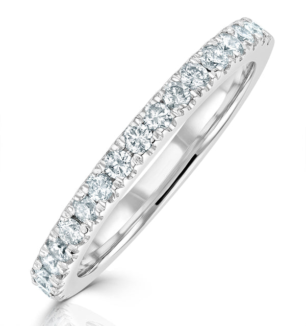 Elizabeth Matching Wedding Band 0.45ct G/Si Diamond in 18K White Gold