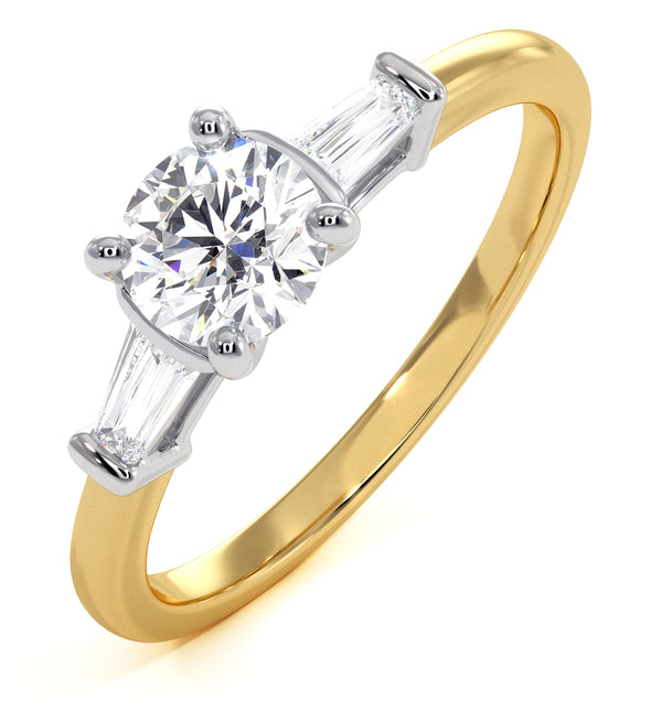Isadora Diamond Engagement Ring 18KY 0.65ct G/SI2