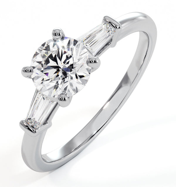 Isadora GIA Diamond Engagement Ring Platinum 0.90ct G/SI2