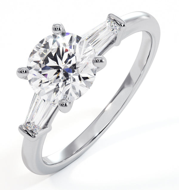 Isadora GIA Diamond Engagement Ring Platinum 1.25ct G/VS2