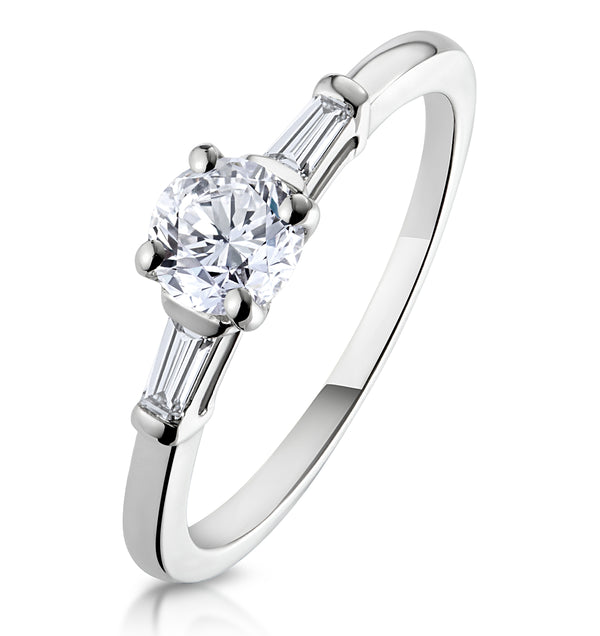 Isadora Diamond Engagement Ring Platinum 0.65ct G/SI2