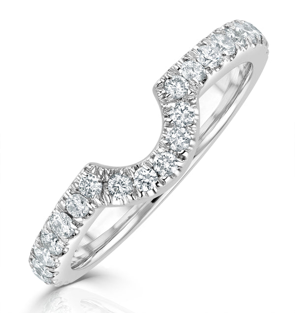 Diana Matching Wedding Band 0.40 ct G/Si Diamond in Platinum