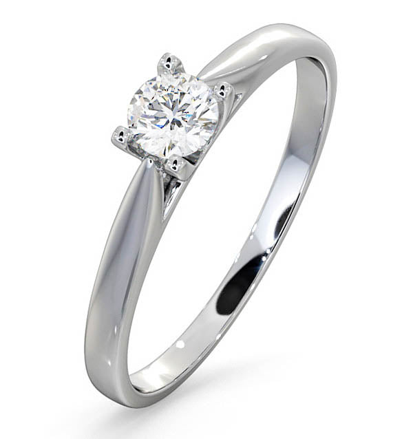 Engagement Ring Grace 0.25ct Lab Diamond H/Si in 18K White Gold