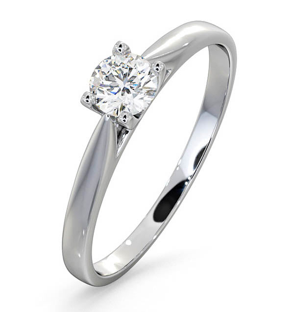 Engagement Ring Grace 0.33ct Lab Diamond H/Si in 18K White Gold
