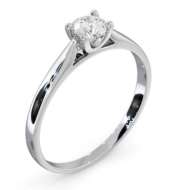 Engagement Ring Grace 0.33ct Lab Diamond H/Si in 18K White Gold