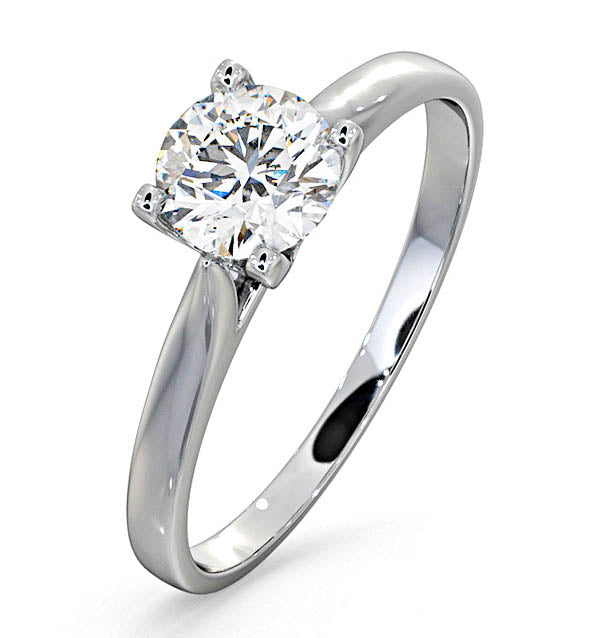 Certified 0.70CT Grace Platinum Engagement Ring G/SI1