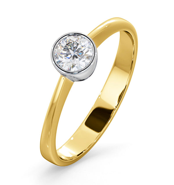 Diamond Engagement Ring - Emily Round 0.33CT G/VS - 18K Gold