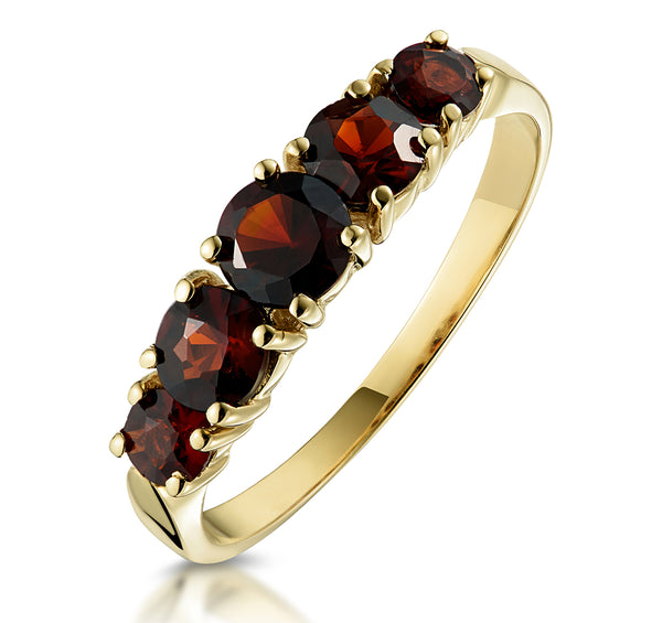 Garnet Ring 9K Yellow Gold Item A3790