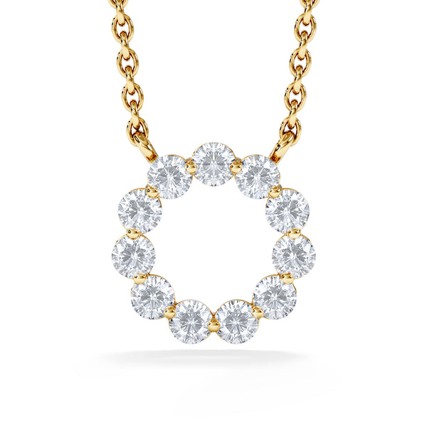 Eternal Glow Lab Diamond Necklace 0.25ct in 18K Gold Vermeil