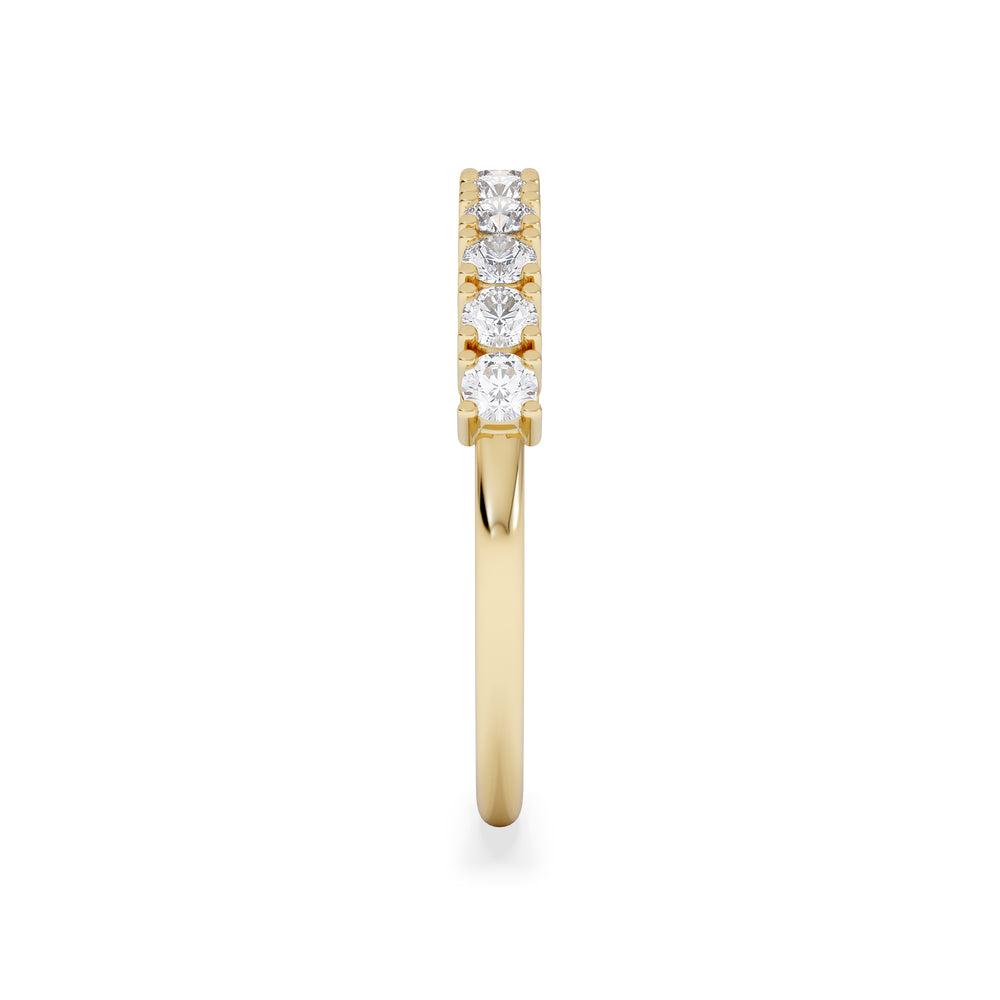 Twilight Lab Diamond Half Eternity Ring 0.50ct in 18K Gold Vermeil