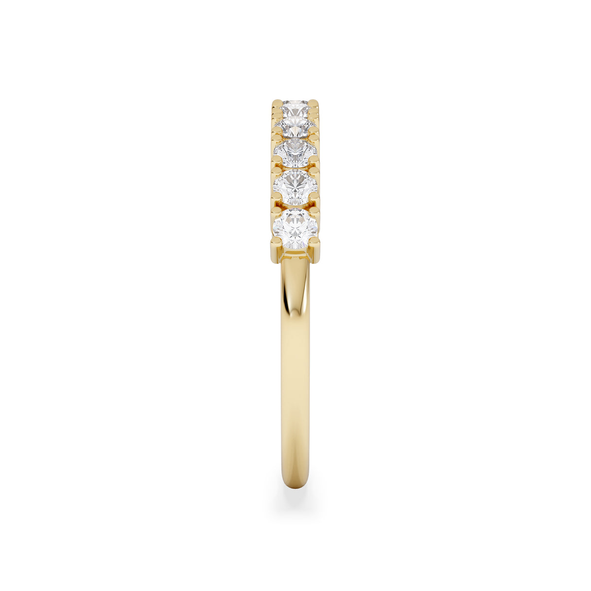 Twilight Lab Diamond Half Eternity Ring 0.50ct in 18K Gold Vermeil