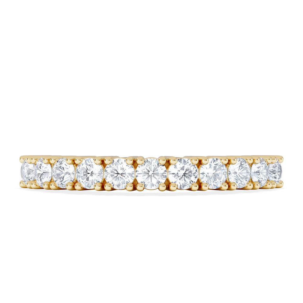 Twilight Lab Diamond Half Eternity Ring 0.50ct in 18K Gold Vermeil
