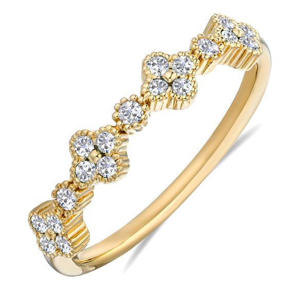 Alegria Lab Diamond Ring 0.27ct in 18k Gold Vermeil