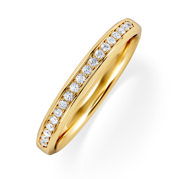 Lab Diamond Heritage Half Eternity Ring 0.15ct H/SI in 18K Gold Vermeil