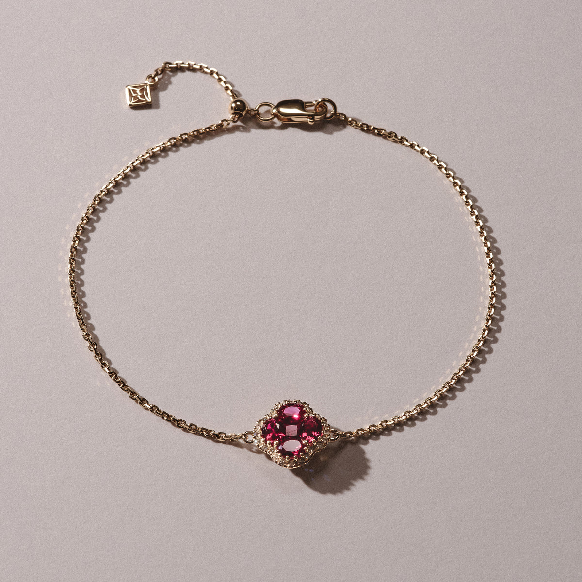 Alegria Lab Ruby Bracelet 0.90ct in 18k Gold Vermeil
