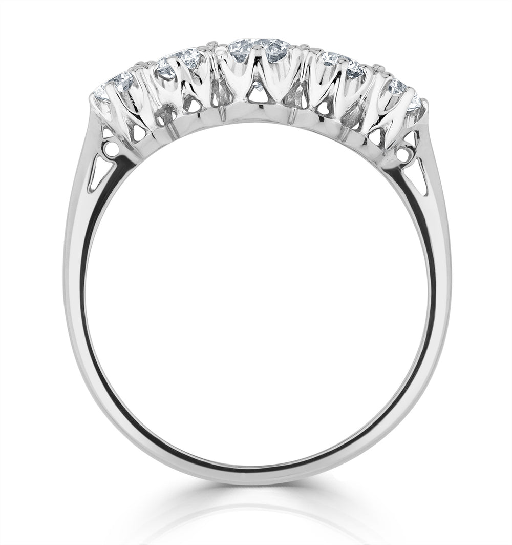 Grace 18K White Gold 5 Stone Diamond Eternity Ring 0.75CT PK