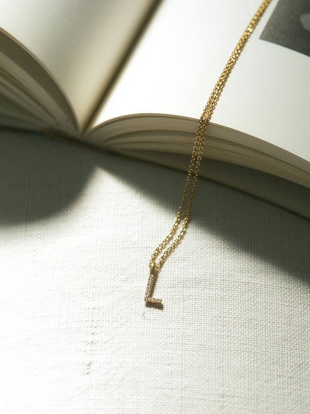 letter L 9k yellow gold 614x818