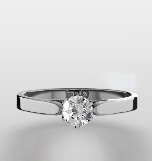 low set diamond wedding rings