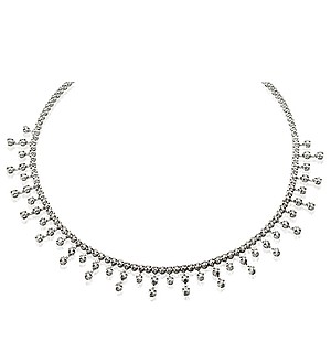 18K White Gold Diamond Necklace 5.00ct