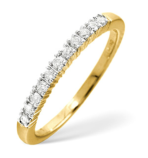 Half Eternity Ring 0.30CT Diamond 9K Yellow Gold