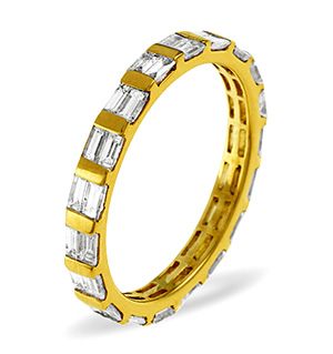 JESSICA 18K Gold DIAMOND FULL ETERNITY RING 1.00CT G/VS