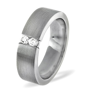 Hannah Palladium Diamond Wedding Ring 0.12CT H/SI