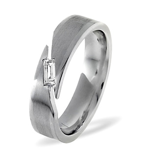 Jasmine 18K White Gold Diamond Wedding Ring 0.07CT G/VS