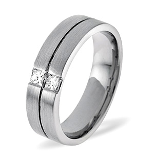 Olivia Palladium Diamond Wedding Ring 0.16CT G/VS