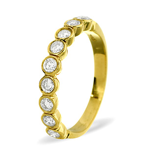 EMILY 18K Gold Diamond ETERNITY RING 0.50CT H/SI