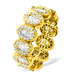 SOPHIE 18K Gold DIAMOND FULL ETERNITY RING 1.50CT H/SI