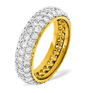 Sara 18K Gold Diamond Full Eternity Ring 2.00CT H/SI