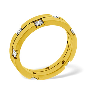 Ellie 18K Gold Diamond Wedding Ring 0.22CT G/VS