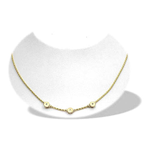 9K Gold Diamond Design Necklace (0.06ct)