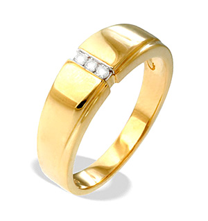 9K Gold Diamond Ring(0.05ct)