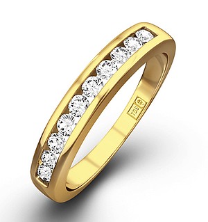 Half Eternity Ring 0.20CT Diamond 9K Yellow Gold