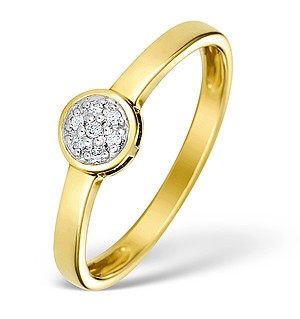 9K Gold Diamond Solitaire Ring - E4625