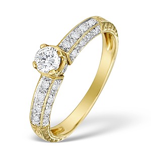 9K Gold Diamond Pave Ring Mount - E4833