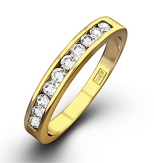 Rae 18K Gold Diamond Half Band Eternity Ring 0.25CT G/VS