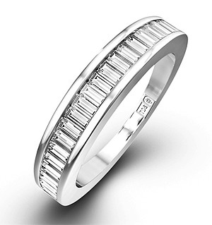 18K White Gold Baguette Diamond Eternity Ring 0.25CT H/SI