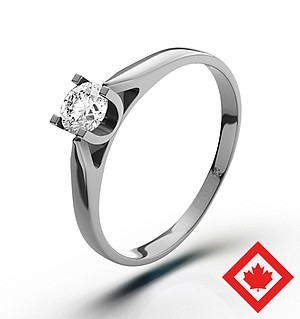 Grace 18K White Gold Canadian Diamond Ring 0.30CT G/VS1