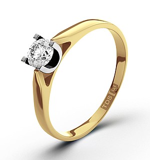 Grace 18K Gold Diamond Engagement Ring 0.33CT-G-H/SI