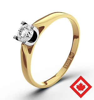 Grace 18K Gold Canadian Diamond Ring 0.30CT H/SI2