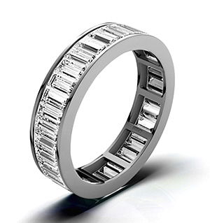 Grace Platinum Diamond Full Eternity Ring 5.00CT H/SI