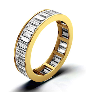 Grace 18K Gold Diamond Full Eternity Ring 5.00CT H/SI